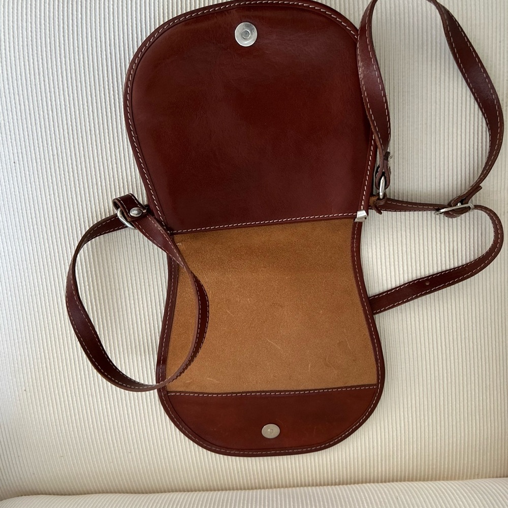 Vera Pelle Brown and Tan Mini Bag